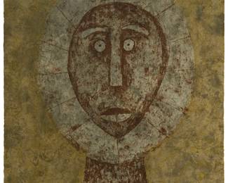 88
Rufino Tamayo
1899-1991, Mexican
"Cabeza En Gris," 1979
Etching on Guarro paper
Edition: 34/99
Signed and numbered in the lower image: R. Tamayo
Image/Sheet: 29.75" H x 22" W
Estimate: $2,000 - $4,000
