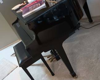 Black Baby Grand Piano