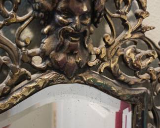 Bronze Tone Victorian Style Mirror/Candelabra