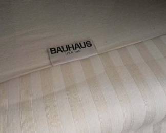 Bauhaus USA Inc. White Striped Couch