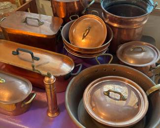 Assortment of Copper made in France, Sur La Table