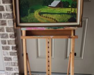 Easel and Painting