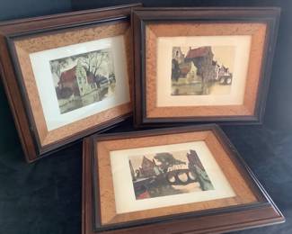 Three Etchings by Celos