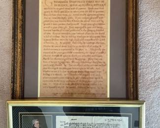 Framed Image of Mozart Desiderata