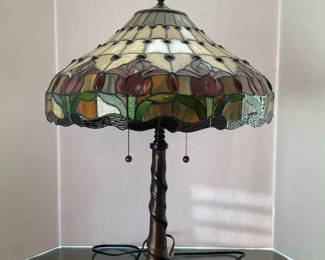 Faux Stained Glass Lamp
