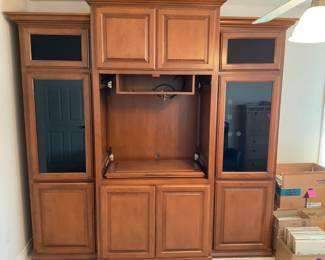 ThreePiece Wood Entertainment Center