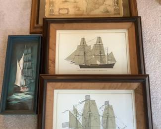 Framed Ship Pictures