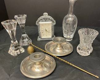 Lead Crystal Pewter Decor