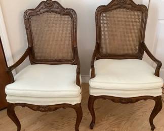Two Karges Cane Back Chairs