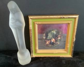 Madonna Child Framed Mirror with Image