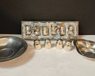 Sterling Silver Salt Pepper Shaker Lot