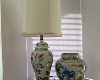 Chinese Pottery Fredrick Cooper Lamp