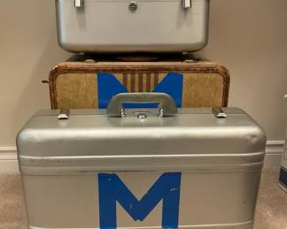 Halliburton Metal Suitcases Plus One Other Vintage Case