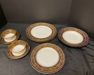 Cobalt Blue Gold Limoges China