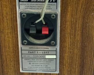 Vintage Bose 501 Speakers