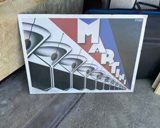 Martini-cardboard print