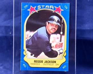 1981 Fleer Star Sticker Reggie Jackson