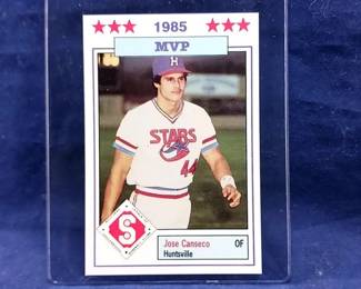 RARE 1985 Huntsville Jose Canseco Minor League ROOKIE