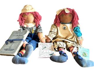 Tattered Rabbit Farm Museum Collection Raggedy Ann Andy Dolls
