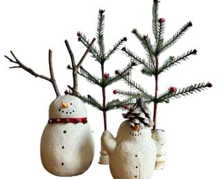 Natalie Silitch Signed Holiday Folk Art Set