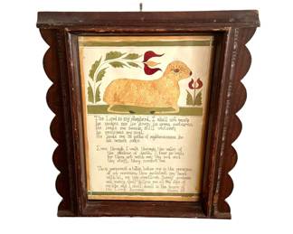Original Amy J. Schultz Antique Framed Folk Art