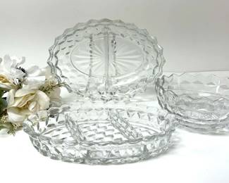 Fostoria Divided Dish Set