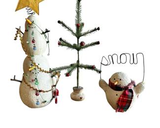 Natalie Silitch Signed Folk Art Holiday Set