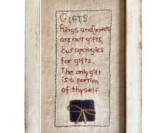 Framed Vintage Handwork