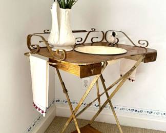 Vintage French Wash Stand Vanity Table