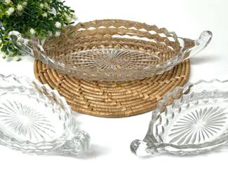Fostoria Glass Relish Dishes