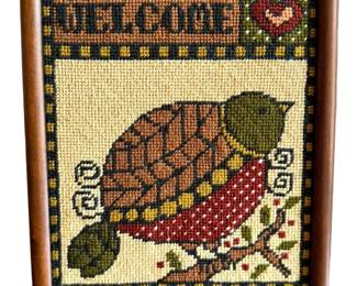 Vintage Framed Needlepoint