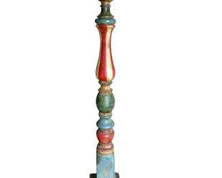 1930s Hand Painted Wood Banister Architectural Decor