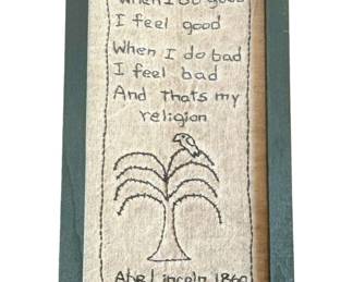 Vintage Framed Handwork