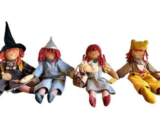 Tattered Rabbit Farm Raggedy Ann Wizard of Oz Doll Set