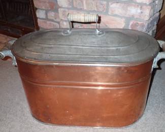 COPPER BOILER WITH LID