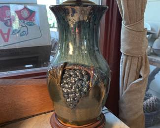 pottery lamp