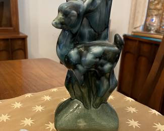 Dryden Pottery deer vase