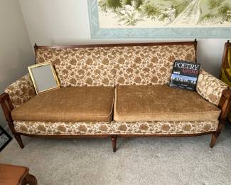 MCM upholstered gold couch