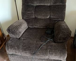 Upholstered electric recliner