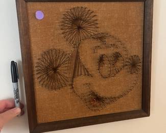 Mickey Mouse framed string art