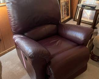 Leather recliner