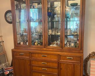 Thomasville lighted china cabinet.....