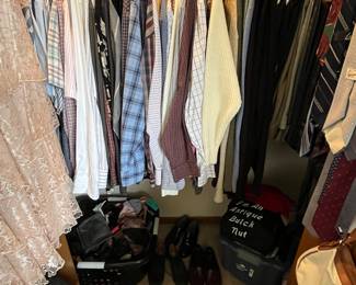 Men's clothing and shoes.....