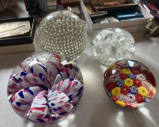 Glass paperweights