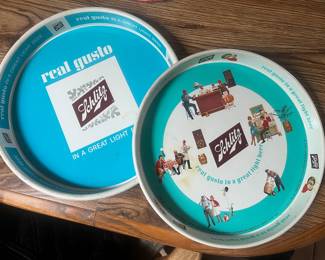 Vintage Schlitz beer trays