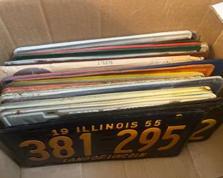 License plates......