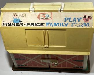 Vintage Fisher Price Barn and Animals