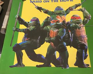 Vintage Ninja Turtle Story Book and Comic Book
