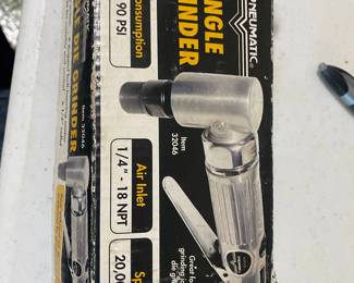 New Central Pneumatic 1/4" Air Angle Die Grinder