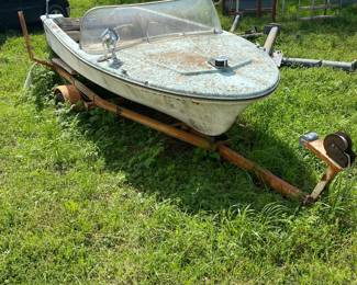 Vintage Arkansas Traveler Boat and Trailer
